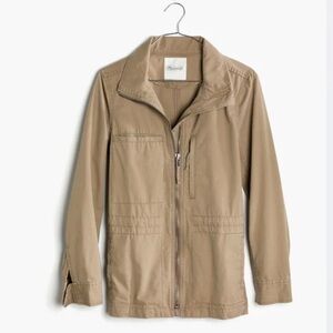 Madewell Fleet Jacket in Light Latte - Utility Military Field Jacket SIZE SMALL